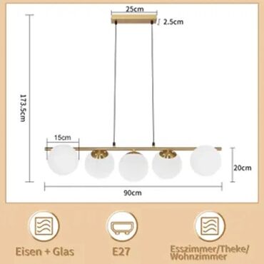 Rasveta: Visilica, bоја - Zlatna, Novo — 4