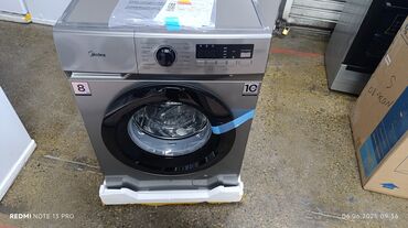 Стиральные машины: Стиральная машина Midea, Новый, Автомат, До 9 кг, Компактная — 8