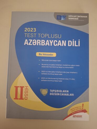 Məktəb dərslikləri: Azərbaycan dili Testlər 11-ci sinif, 2-ci hissə, 2023 il