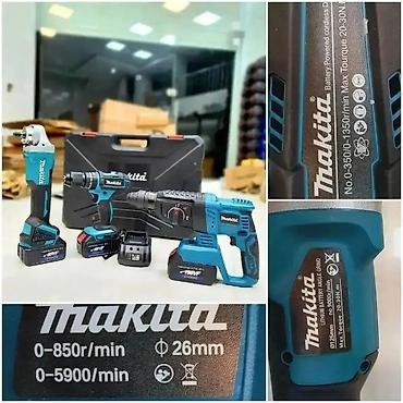 açar şəkli: Makita akkumulyatorlu alət dəsti Tərkib: - SDS-Plus — 3