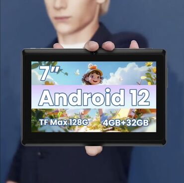 🖤 7 Düymlük Kompakt Android Planşet – 32 GB Yaddaşlı 📱 ✅ Android 12