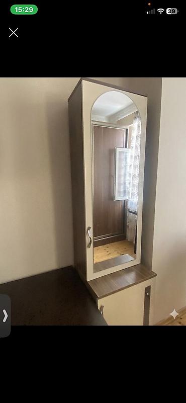 Güzgülü asılqan-dolab kombini - Material: laminat/MDFlam ağ-krem və lalafo.az -da Güzgülü asılqan-dolab kombini - Material: laminat/MDFlam ağ-krem və