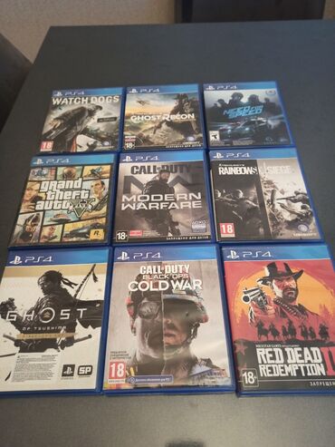 PlayStation 4 diskləri. Barter və satış mümkündür. Tam ideal