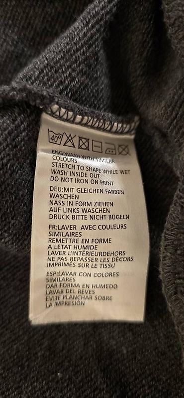 толстовк: Мужская толстовка, 2XL, Gant, Б/у, цвет - Серый, Самовывоз — 4
