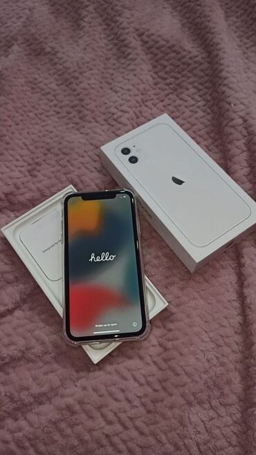 Apple iPhone: IPhone 11, 128 GB, Ağ, Zəmanət