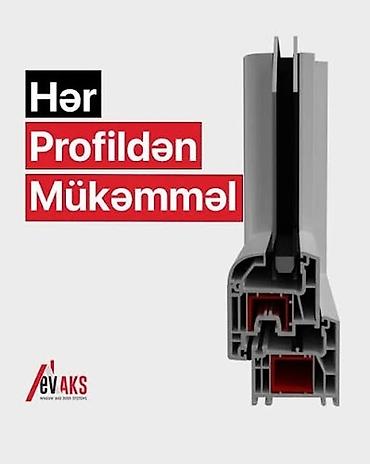 Plastik pəncərələr: Yeni İkiqat şüşə paketi Plastik pəncərə, Еni: 2 sm, Uzunluğu: 5 sm, Pulsuz quraşdırma — 11