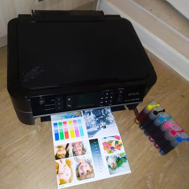 Цветной принтер 6 цветов Epson МФУ 3в1 ксерокопия, печать, сканер