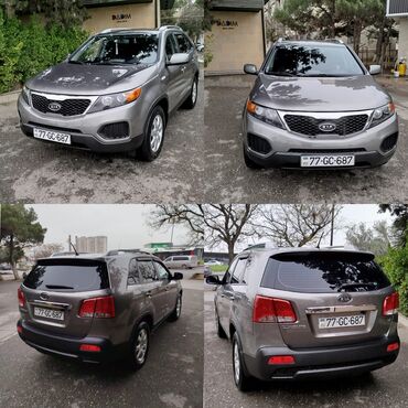 qaz2410 satisi: KIA Sorento, 2010 года, цвет внедорожника мокрый асфальт, топливо