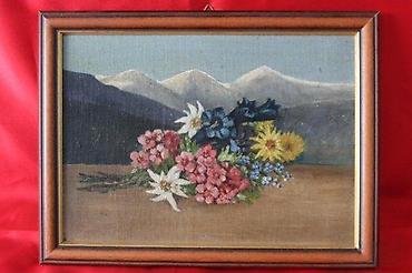 versus satovi: SLIKA BERGE UND BLUMEN I, 100 GODINA STARA, 27,5 X 21 | Slika \Berge — 1