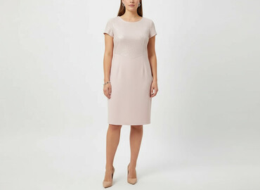 sukienki wieczorowe krótkie proste: Women`s dress, size XL