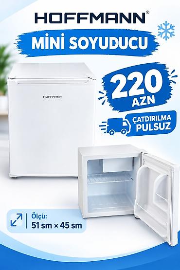 manqal balaca: HOFFMANN mini soyuducu - Kompakt ölçü: 51 sm × 45 sm – ofis, yataq — 1