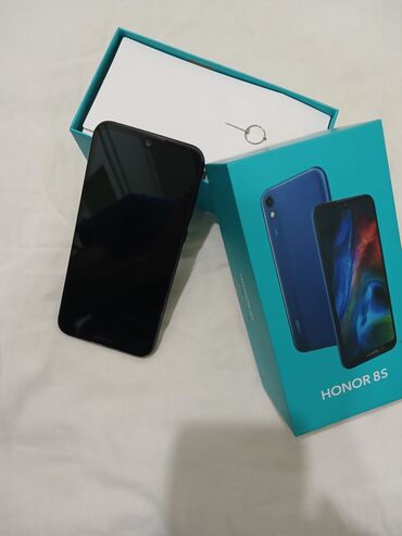 honor 10 lite ekran: Honor 8S, 32 GB, rəng - Qara, Sensor, Barmaq izi, İki sim kartlı