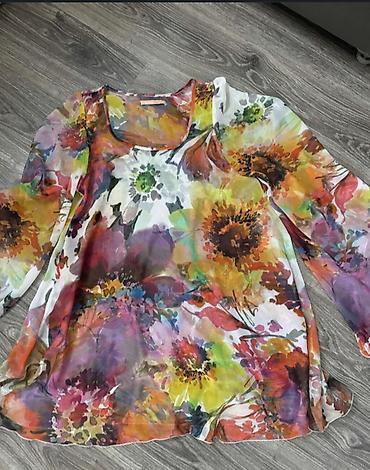z176 paint code: Prelep tanani kaftan za plažu sa širokim rukavima, S veličine — 3