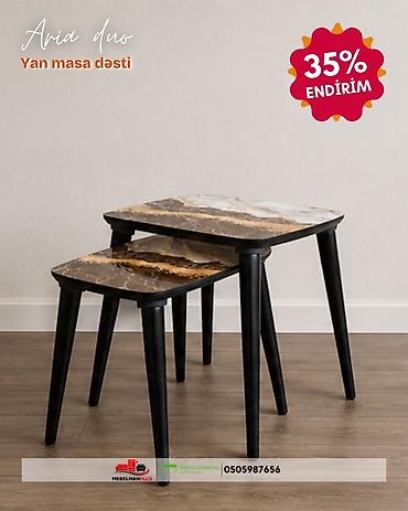 Masalar: Jurnal masası, Yeni, Açılmayan, MDF, Dördbucaq masa — 2