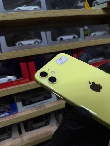 Apple iPhone: IPhone 11, Б/у, 64 ГБ, Желтый, 78 % — 2