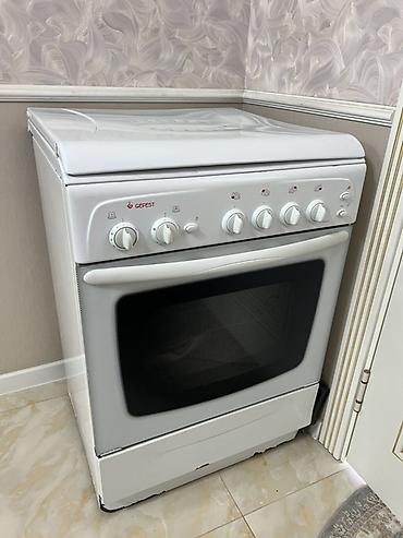 baking oven: Газовая печь, Gefest, Б/у, Напольная, цвет - Белый — 2