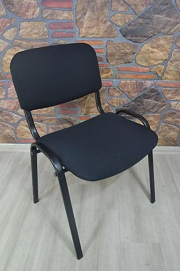 ucuz ofis masası: - Ofis/konfrans stulu - Rəng: qara - Metal karkas, toz boya — 1