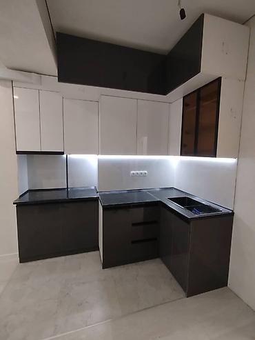 Кухонные гарнитуры: Кухонный гарнитур, Новый, цвет - Серый, МДФ, Бесплатная доставка — 12