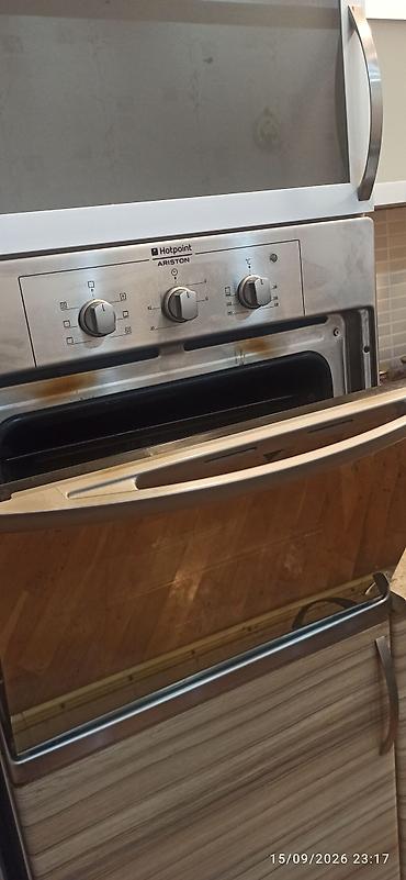 Кухонные плиты и варочные поверхности: Hotpoint-Ariston quraşdırılan elektrik sobası - Ön panel: paslanmayan — 2