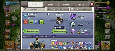 Clash of Clans hesabı – yüksək səviyyəli inkişaf etmiş kənd və klan
