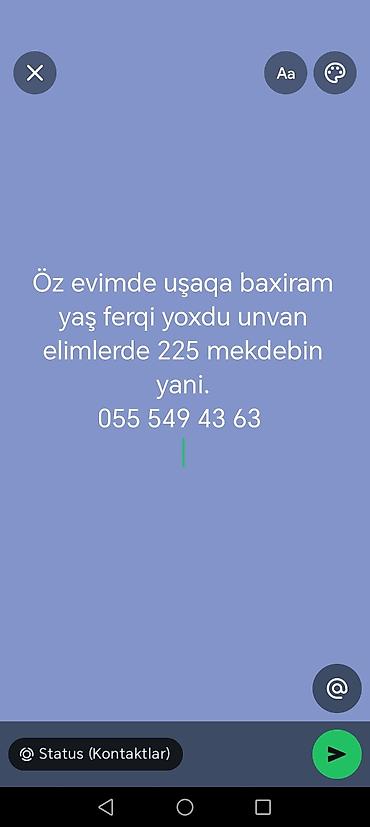 nerimanovda daye: Uşaq baxımı xidməti - Öz evimdə peşəkar uşaq nəzarəti və gündəlik — 1
