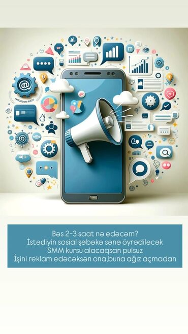 Sürücülük kursları: Xidmət: SMM və onlayn marketinq üzrə fərdi mentorluq və abunə sistemi
