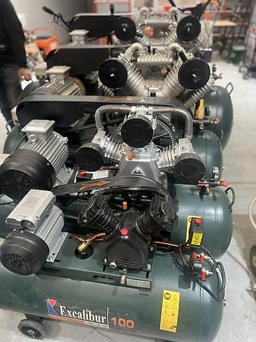 уни з: Компрессор Excalibur 80 L - Тип: поршневой компрессор на ременном — 6