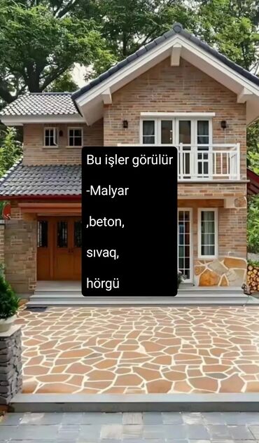 Fəhlələr: Bu işler görülür-Malyar,beton,sıvaq,hörgü