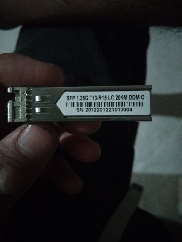 пассивное сетевое оборудование ethernet sfp: SFP оптический трансивер 1.25G Характеристики с этикетки: - Скорость