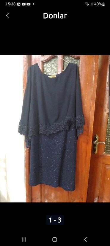 black afgano ətir: Повседневное платье, Миди, One size