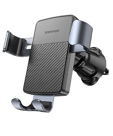 Другие аксессуары для мобильных телефонов: Автодержатель BOROFONE BH118 Refined gravity car holder (black metal — 4