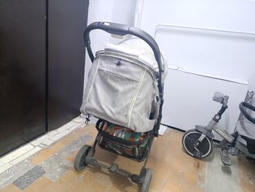 Коляски: Коляска, цвет - Серебристый, Б/у — 5