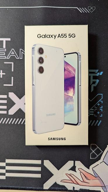 Samsung: Samsung Galaxy A55, Б/у, 256 ГБ, цвет - Серебристый, 2 SIM — 6