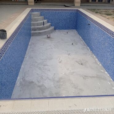 Hovuzlar: Xüsusi hovuz üçün mozaika üzləmə və bitirmə xidməti Təsvir: - Beton — 4
