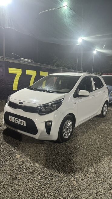 машыны авто: Белый компактный хэтчбек Kia morning модель 2019 года, идеально