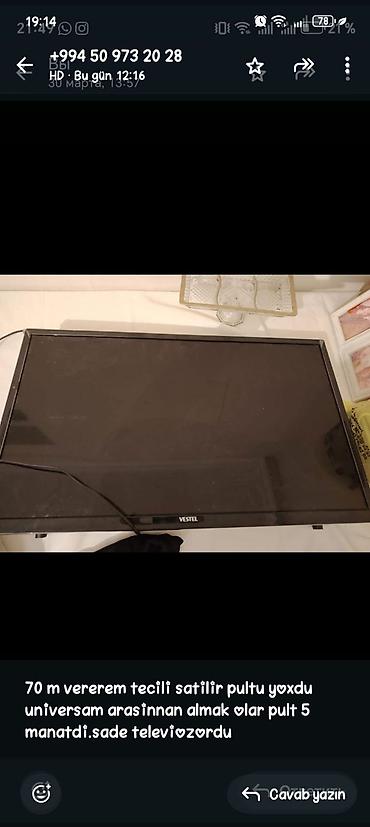 televizor 32: Vestel televizor - Ekran: Yastı panel (HD) - Brend: Vestel - — 1