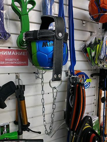 майк: Лямка для качки шеи кожаная в спортивном магазине SPORTWORLDKG — 3