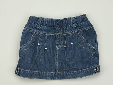 spódniczka jeansowa z dziurami: Spódniczka, 10 lat, 134-140 cm, stan - Idealny