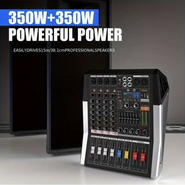 Qulaqcıqlar: Aktiv Pro Mikşer 2x 350watt 4 kanallı, usb interfeysi, bluetooth, 99
