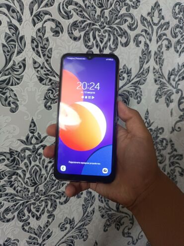 батарея на телефон: Samsung Galaxy M12, Б/у, 64 ГБ, цвет - Синий, 2 SIM