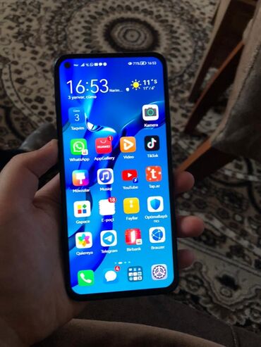 honor telefonlari: Honor 30, 128 GB, rəng - Yaşıl, Barmaq izi, Face ID, Simsiz şarj