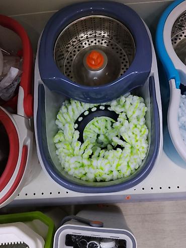 Ведро с центрифугой для отжима + насадка для швабры (spin-mop at lalafo.kg Ведро с центрифугой для отжима + насадка для швабры (spin-mop