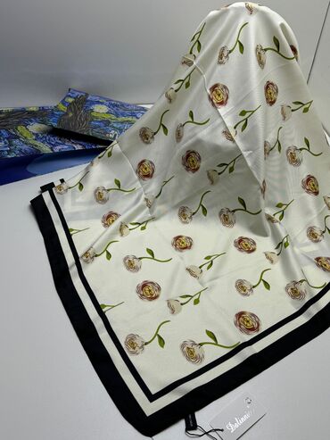 Платки: 📣📣 Новый платки 🔥🔥🔥🔥 🧣🧣Рамер : 90:90 см 🧣🧣Материал : 100% silk — 4