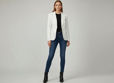 wólczanka marynarka damska: Women's blazer, size S