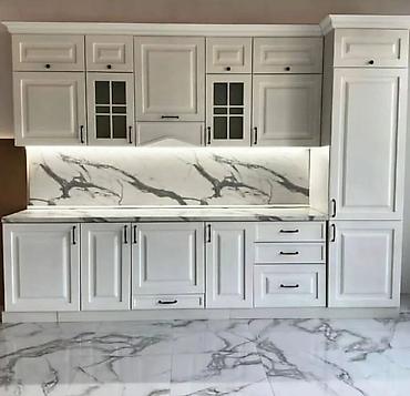 Sifarişlə mətbəx mebeli: Sifarişlə mətbəx dəsti, Özü çəkən petlələr, Mat laminat, Kredit yoxdur, Pulsuz çatdırılma — 5