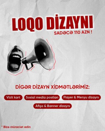 Reklam, çap: Sizə loqo dizayn xidmətləri təklif edirəm. Brendinizin kimliyini əks