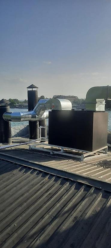 Сантехнические работы: Sənaye tipli yağ tutucu (grease trap) və tüstü boğucu filtrləmə - — 10
