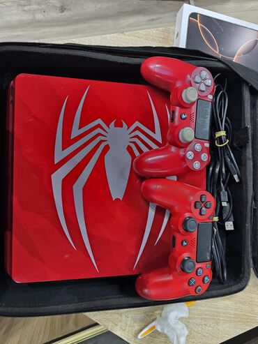 ps 4 diskləri: Ps 4 slim 1TB spider man limited edition satılır uzərində 6 ədəd oyun