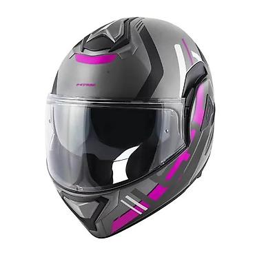 piccolo motor: GIVI integrisana moto kaciga – siva sa ljubičastim akcentima - Tip — 1
