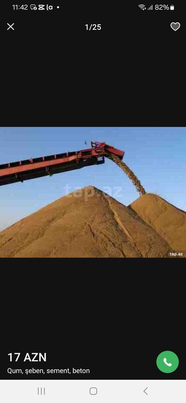 Yük daşımaları: Ən ucuz qiymətə tikinti matrialları qum assep şeben(qrabil )sement — 7
